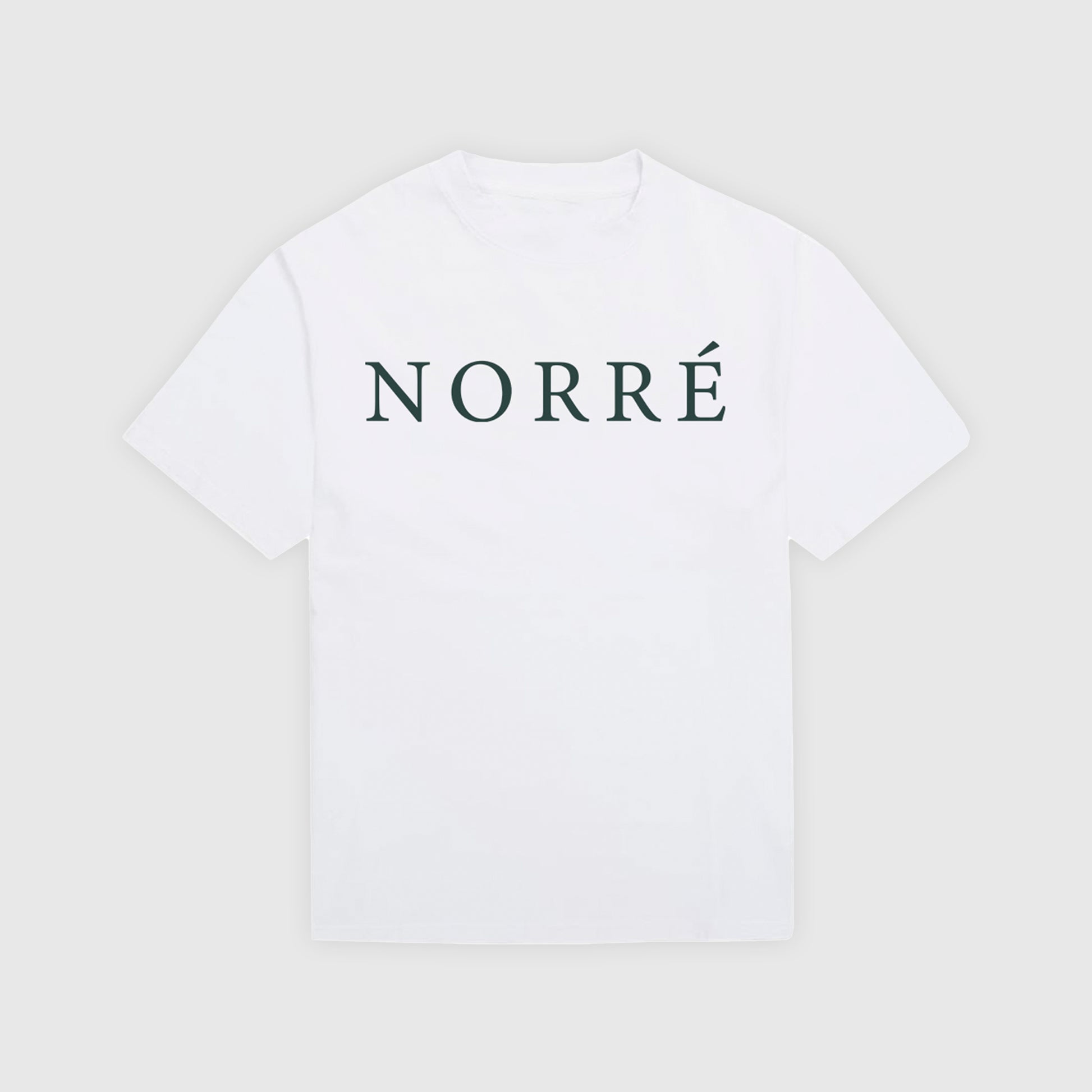 Green "Norré" text t-shirt - Hvid