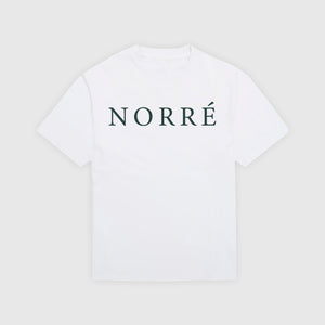 Green "Norré" text t-shirt - Hvid
