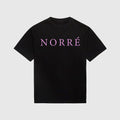 Pink "Norré" text t-shirt - Sort