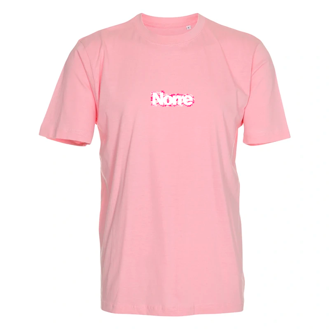 Pink camo logo tee
